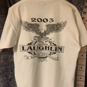 Vintage Men's Large 2003 Laughlin River Run short sleeve shirt